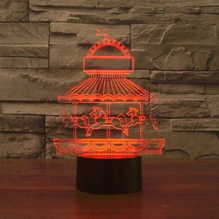 3D Atlı Karınca Led Lamba PL LMB 31