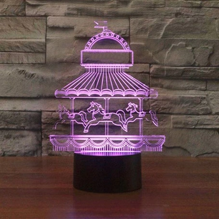 3D Atlı Karınca Led Lamba PL LMB 31