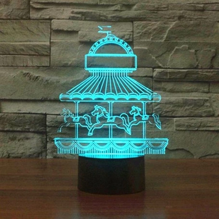 3D Atlı Karınca Led Lamba PL LMB 31