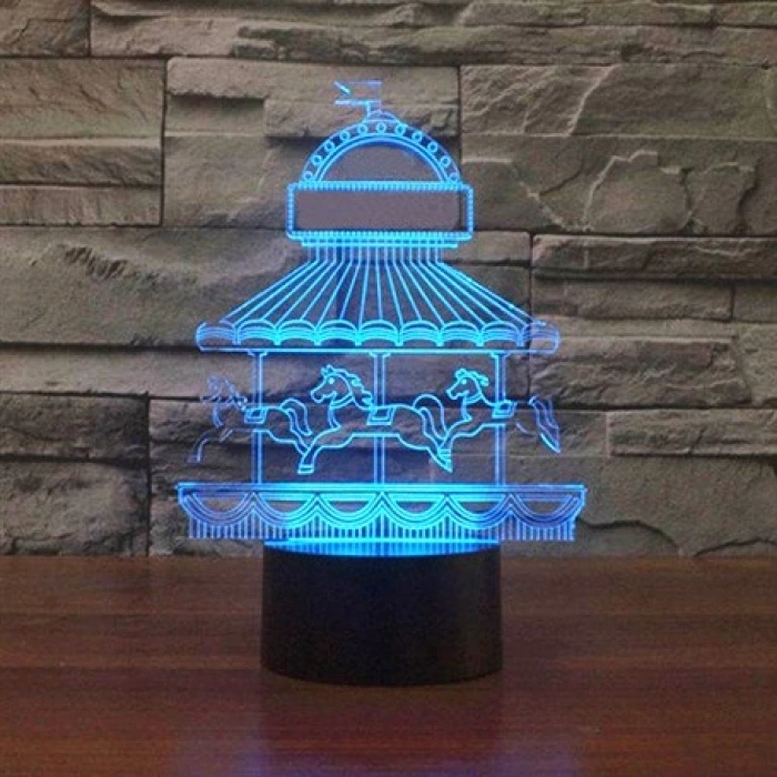 3D Atlı Karınca Led Lamba PL LMB 31