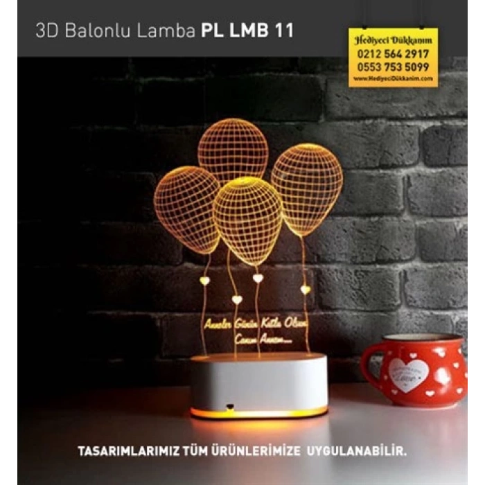 3D Balonlu Lamba PL LMB 11