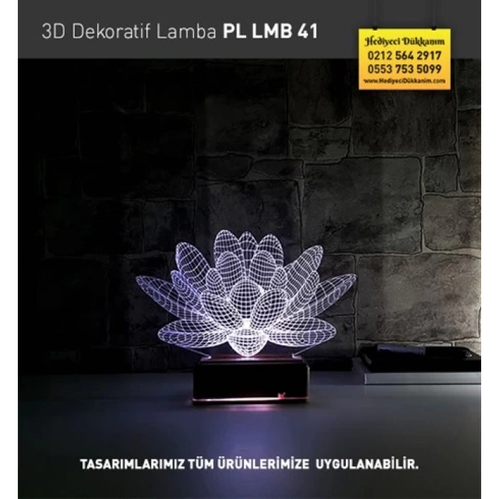 3D Dekoratif Led Lamba PL LMB 41