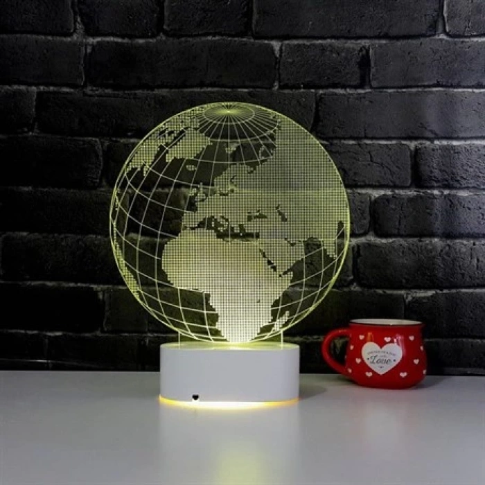 3D Dünya Küresi Lamba PL LMB 02