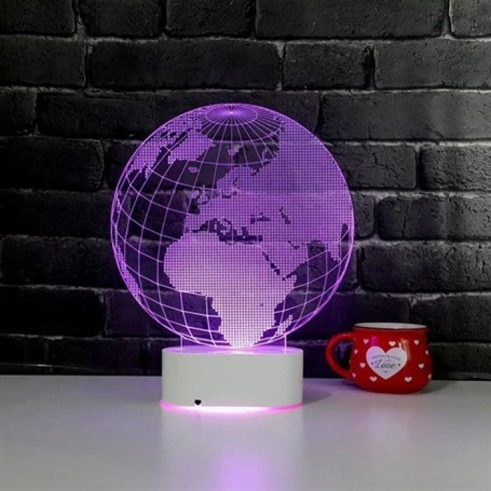 3D Dünya Küresi Lamba PL LMB 02
