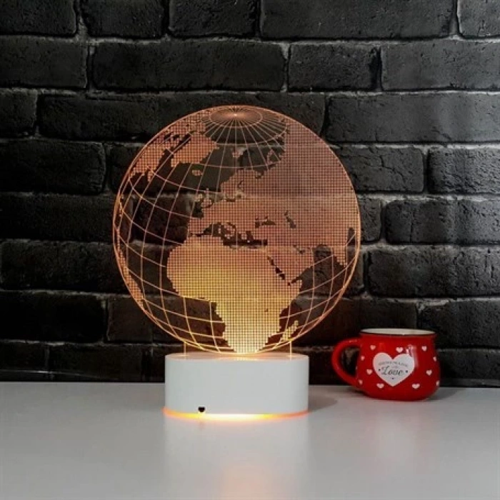 3D Dünya Küresi Lamba PL LMB 02