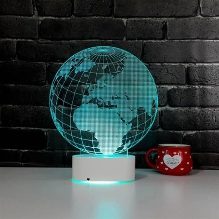 3D Dünya Küresi Lamba PL LMB 02