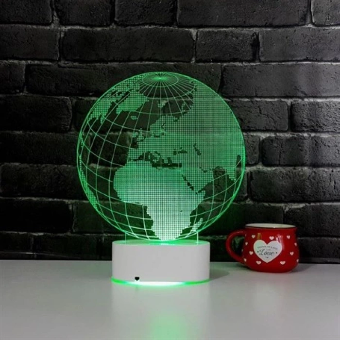 3D Dünya Küresi Lamba PL LMB 02