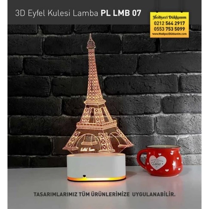 3D Eyfel Kulesi Lamba PL LMB 07