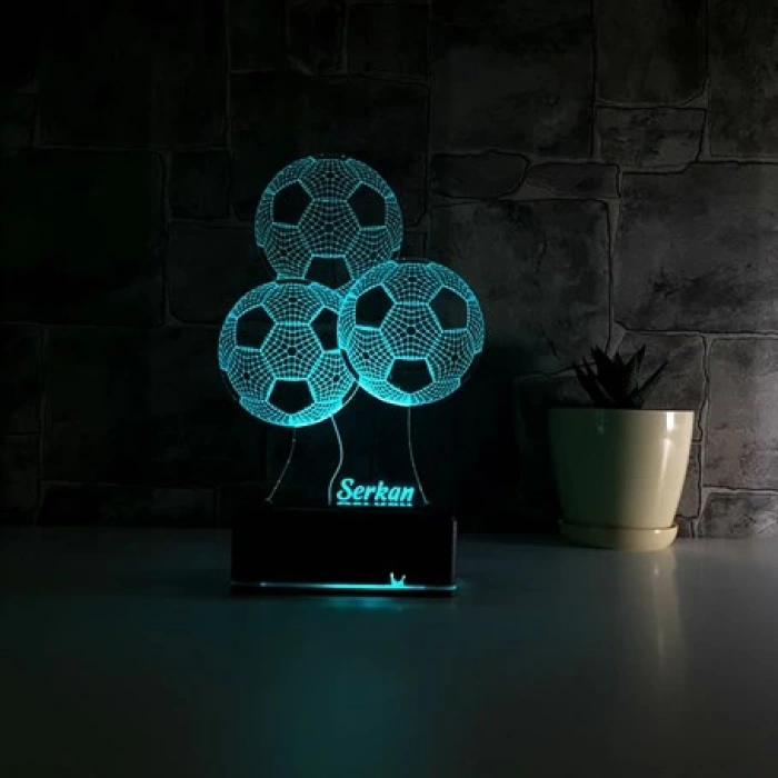 3D Futbol Topları Led Lamba PL LMB 42