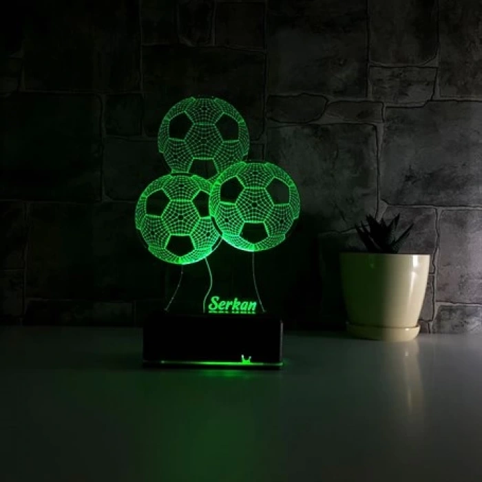 3D Futbol Topları Led Lamba PL LMB 42