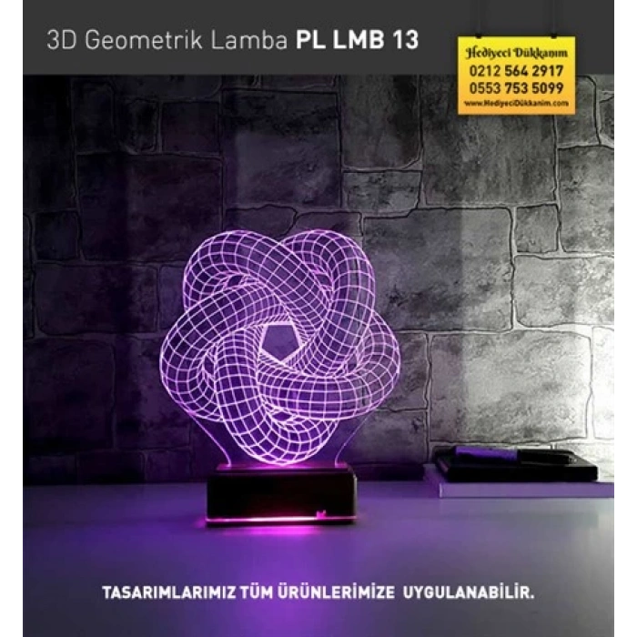 3D Geometrik Lamba PL LMB 13