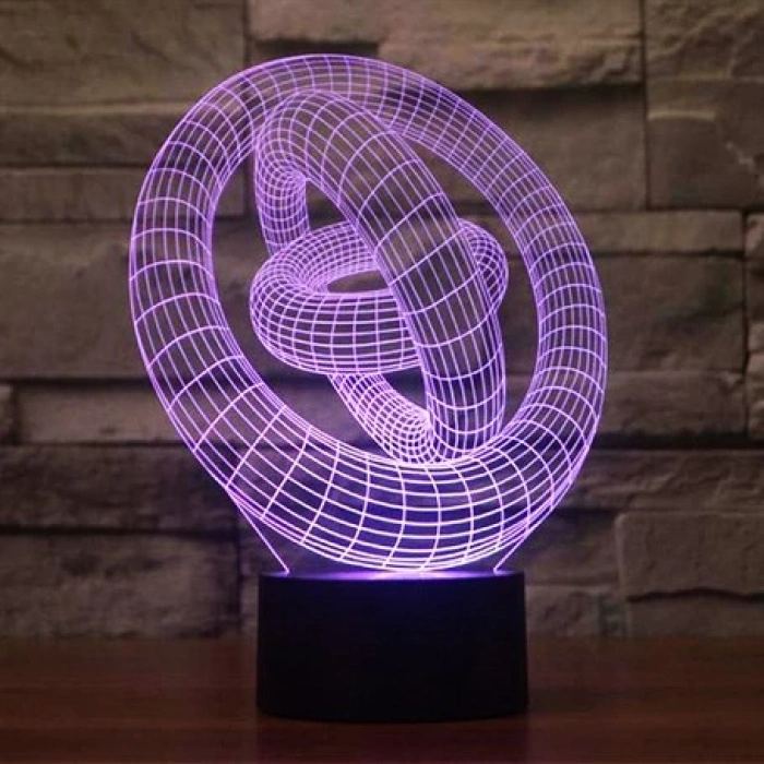 3D Geometrik Yüzük Lamba PL LMB 04