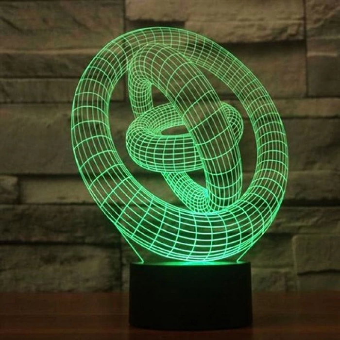 3D Geometrik Yüzük Lamba PL LMB 04