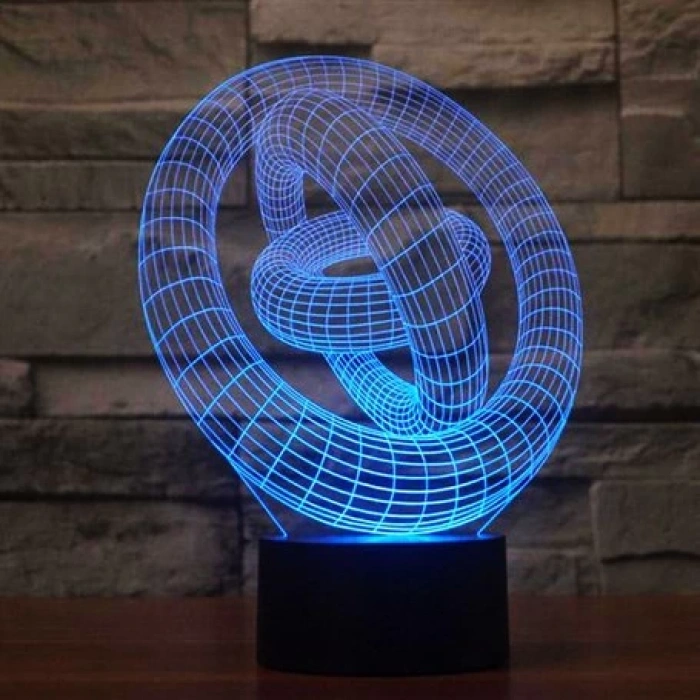 3D Geometrik Yüzük Lamba PL LMB 04