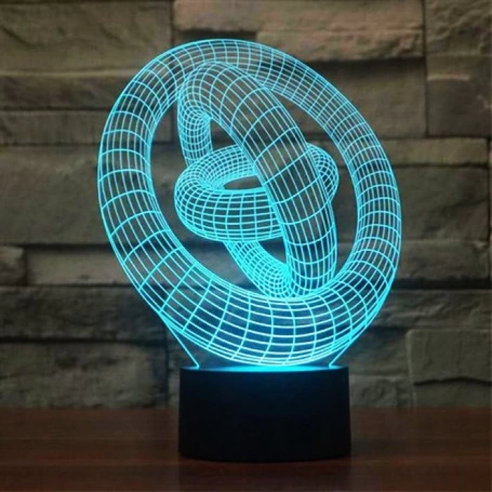 3D Geometrik Yüzük Lamba PL LMB 04