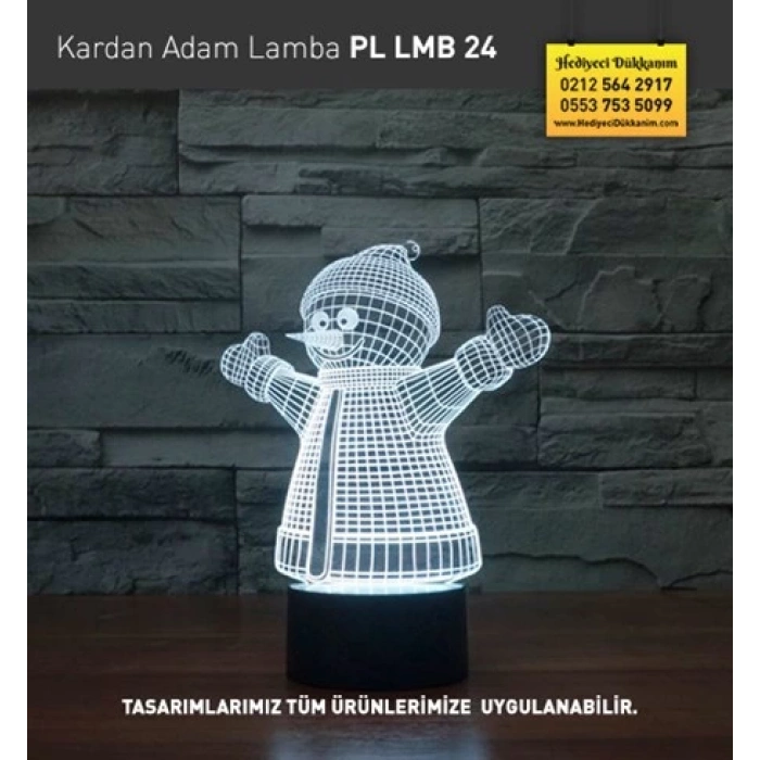 3D Kardan Adam Led Lamba PL LMB 24