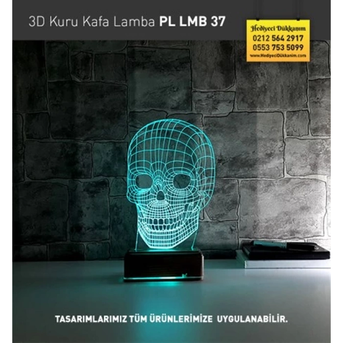 3D Kuru Kafa Led Lamba PL LMB 37