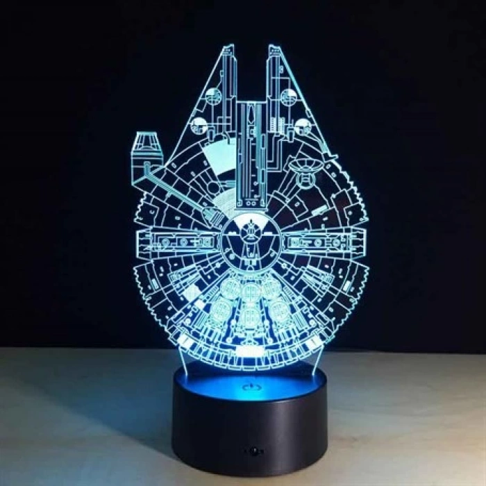 3D Millennium Falcon Lamba PL LMB 03