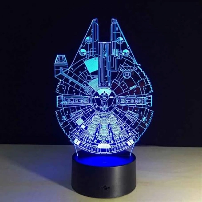 3D Millennium Falcon Lamba PL LMB 03