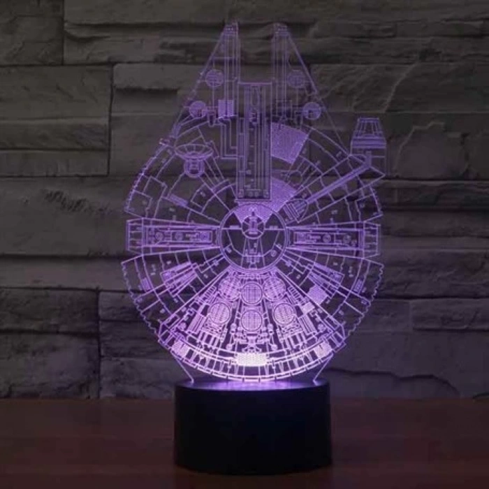 3D Millennium Falcon Lamba PL LMB 03