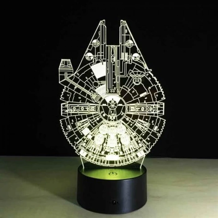 3D Millennium Falcon Lamba PL LMB 03