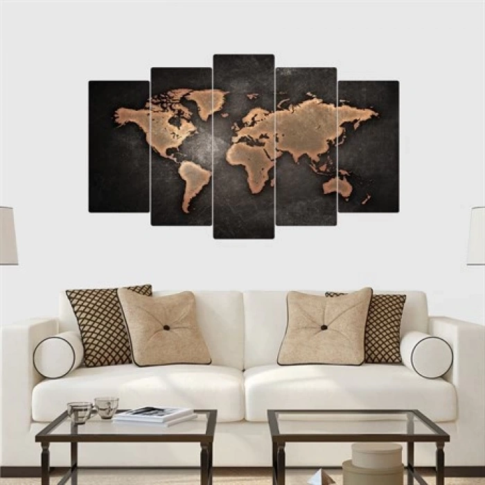 5 Parçalı Ahşap Tablo