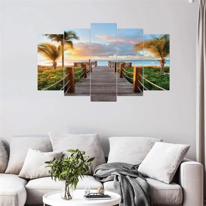 5 Parçalı Ahşap Tablo