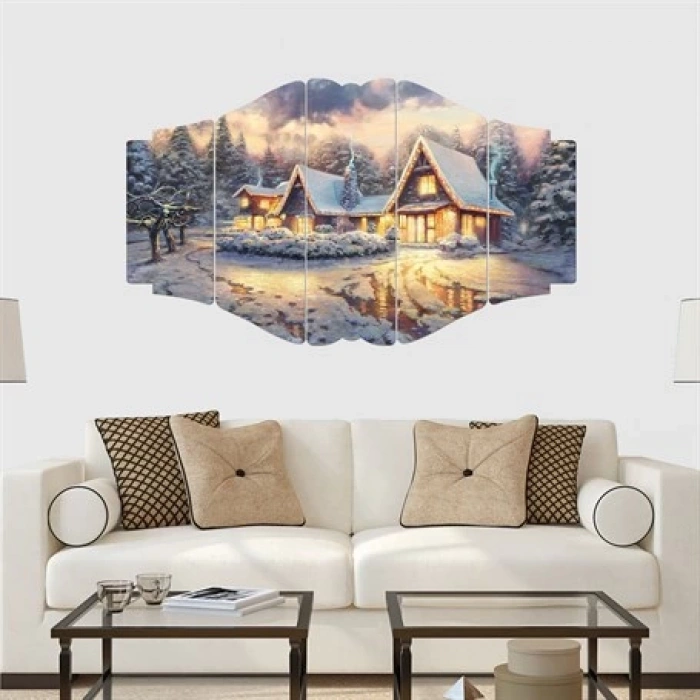 5 Parçalı Ahşap Tablo