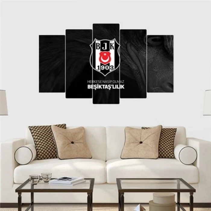 5 Parçalı Ahşap Tablo