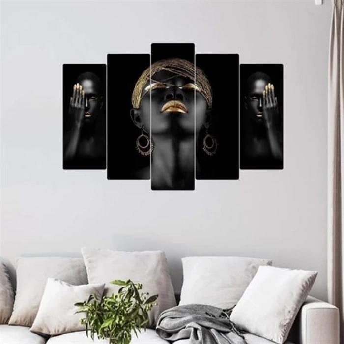 5 Parçalı Ahşap Tablo