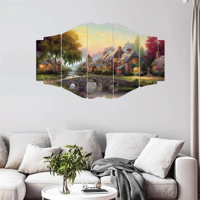 5 Parçalı Ahşap Tablo ASH TB 05