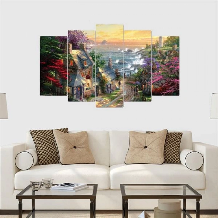 5 Parçalı Ahşap Tablo ASH TB 06