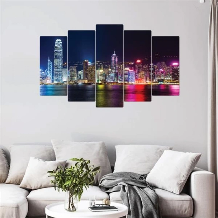 5 Parçalı Ahşap Tablo ASH TB  33