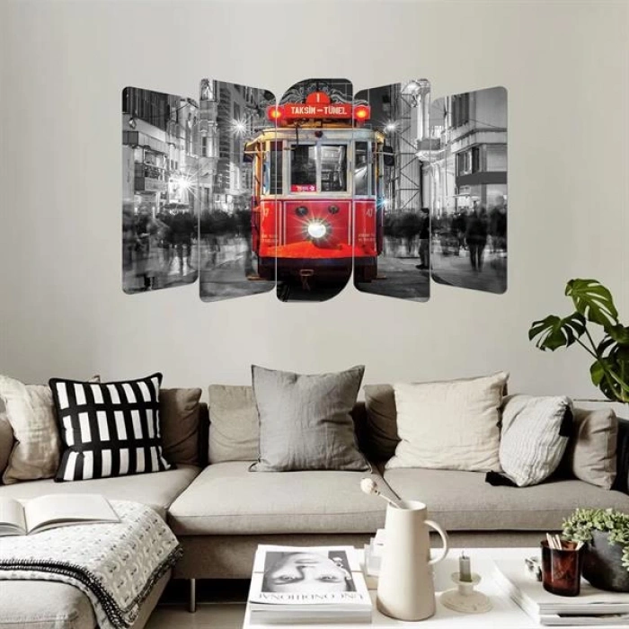 5 Parçalı Ahşap Tablo ASH TB 40