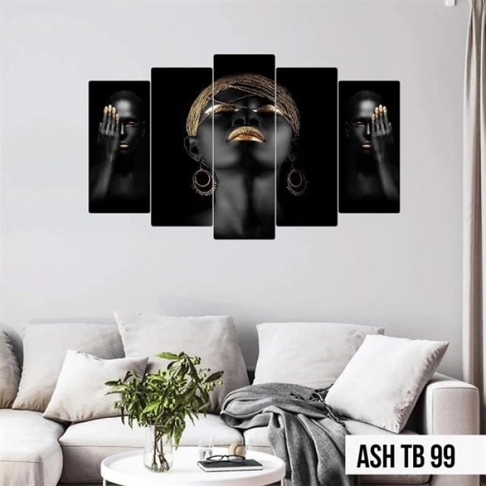 5 Parçalı Ahşap Tablo  ASH TB 99