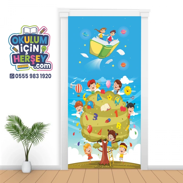 Ağaç Kitap Kapı Giydirme 194
