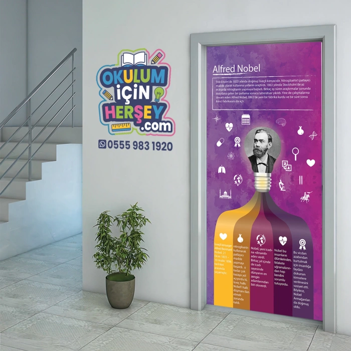 Alfred Nobel Bilim İnsanları Kapı Giydirme 54