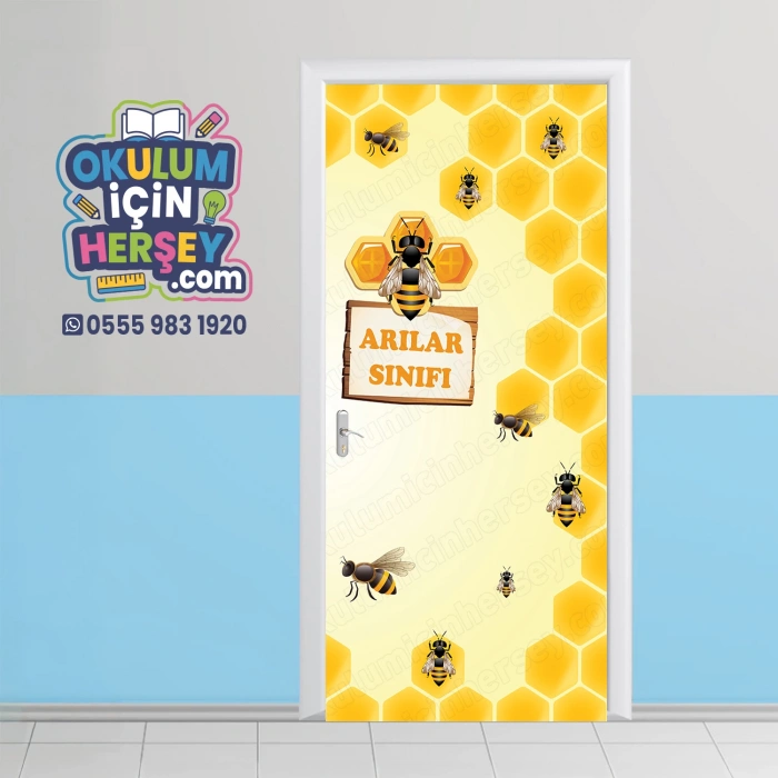 Anasınıfı Arılar Sınıfı Kapı Giydirme 178