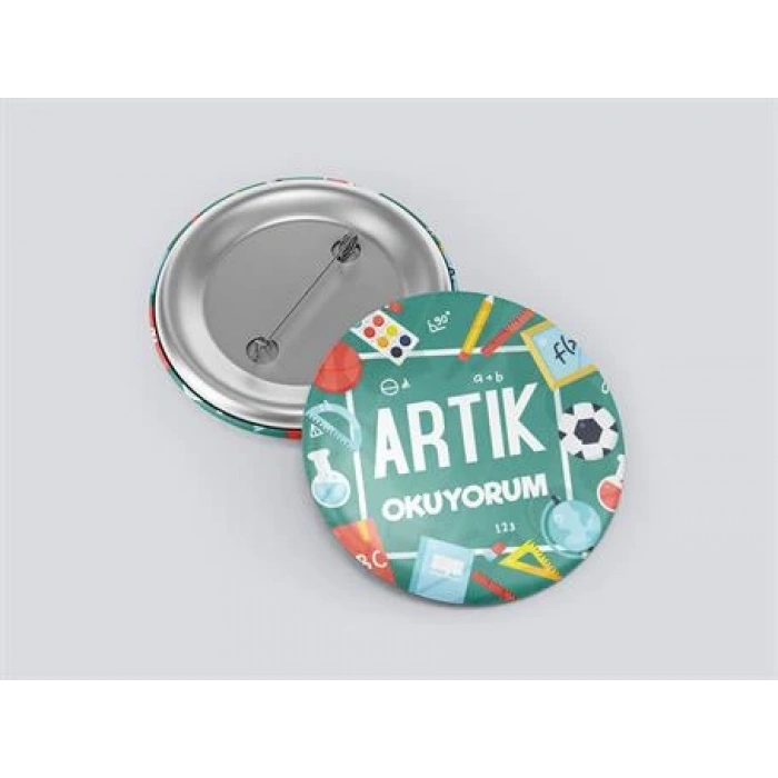 Artık Okuyorum Buton Rozet BT RZ 04
