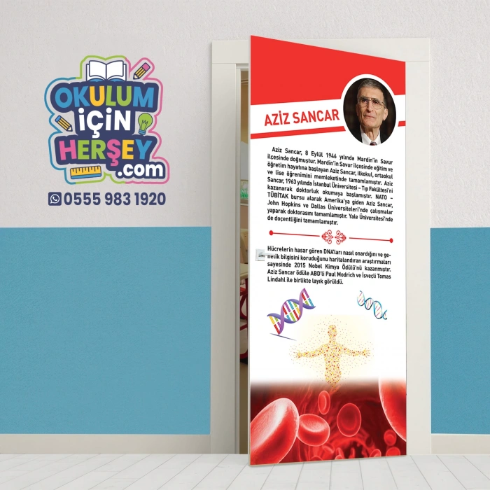 Aziz Sancar Bilim İnsanları Kapı Giydirme 70