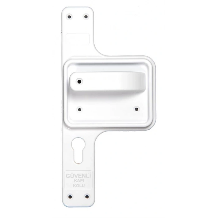 Bariyerli Güvenlik Kapı Kolu (Beyaz) BGKK 01