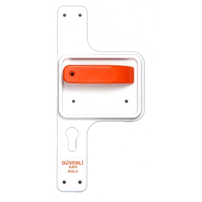 Bariyerli Güvenlik Kapı Kolu (Beyaz) BGKK 01