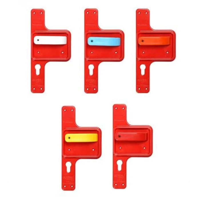 Bariyerli Güvenlik Kapı Kolu (Kırmızı) BGKK 02