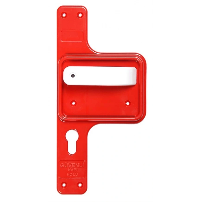 Bariyerli Güvenlik Kapı Kolu (Kırmızı) BGKK 02