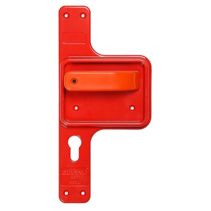 Bariyerli Güvenlik Kapı Kolu (Kırmızı) BGKK 02