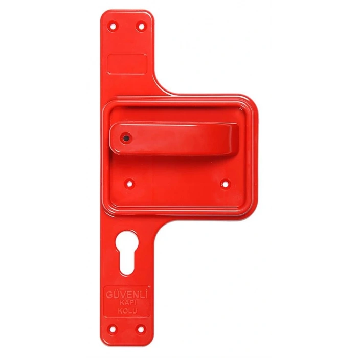 Bariyerli Güvenlik Kapı Kolu (Kırmızı) BGKK 02