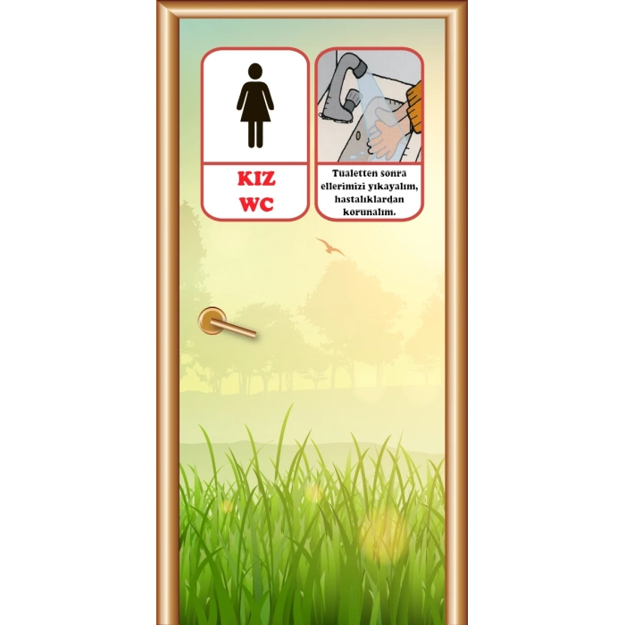 Bay- Bayan WC Kapı Giydirme 41