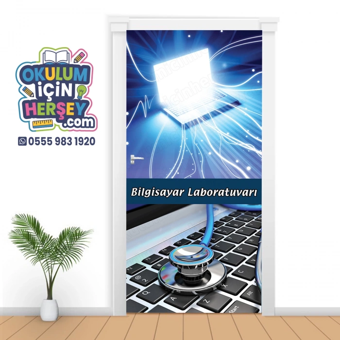 Bilgisayar Laboratuvarı Kapı Giydirme 19