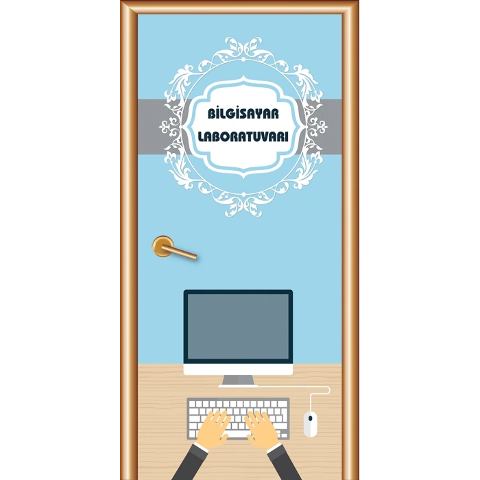 Bilgisayar Laboratuvarı Kapı Giydirme 20