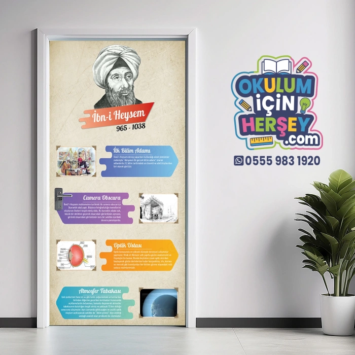 Bilim İnsanları İbni Heysem Kapı giydirme KG Bİ 107